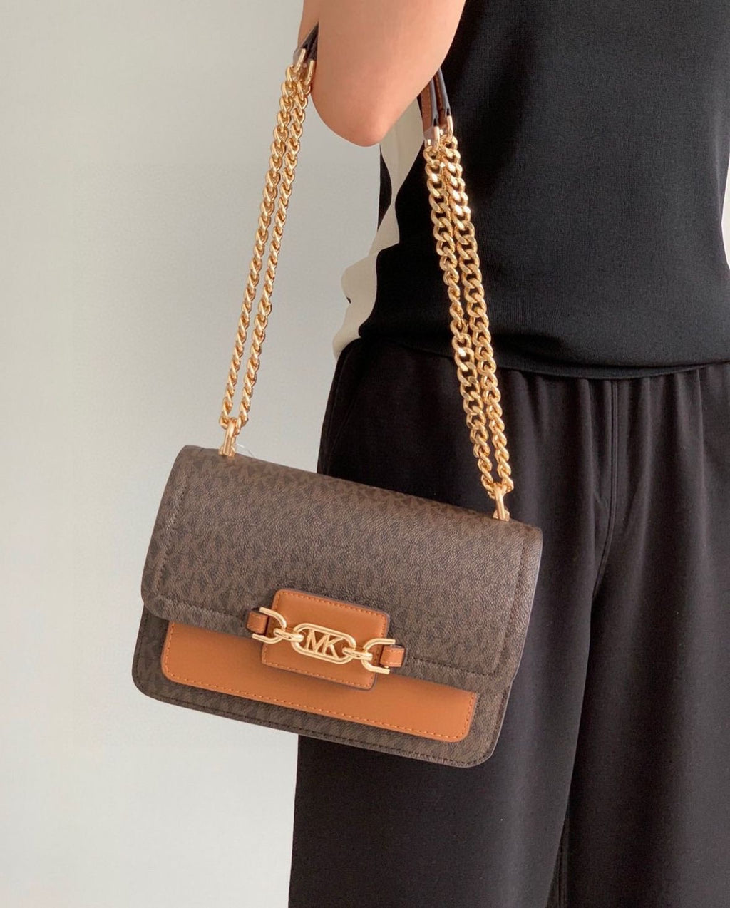 Michael Heather Large Logo Shoulder Bag