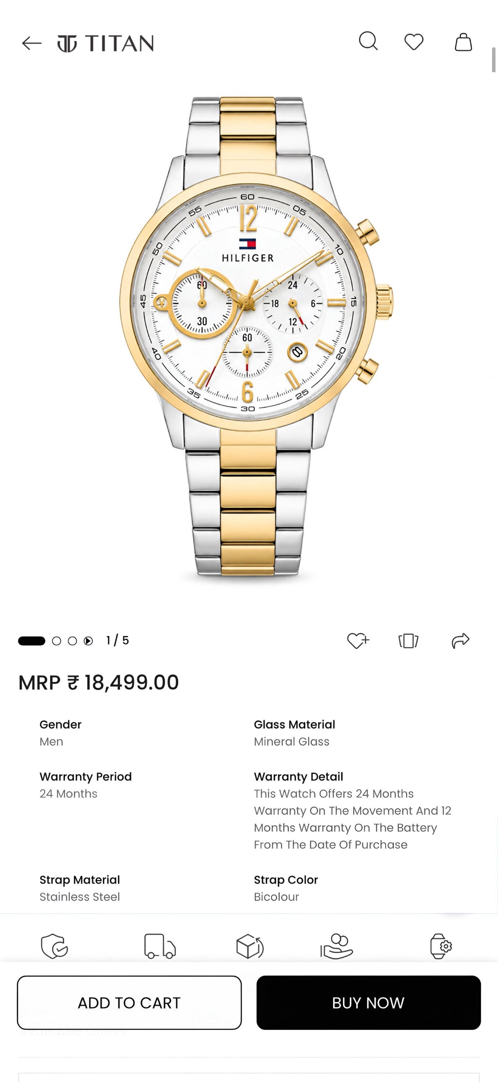 Tommy Hilfiger Evan Chronograph
