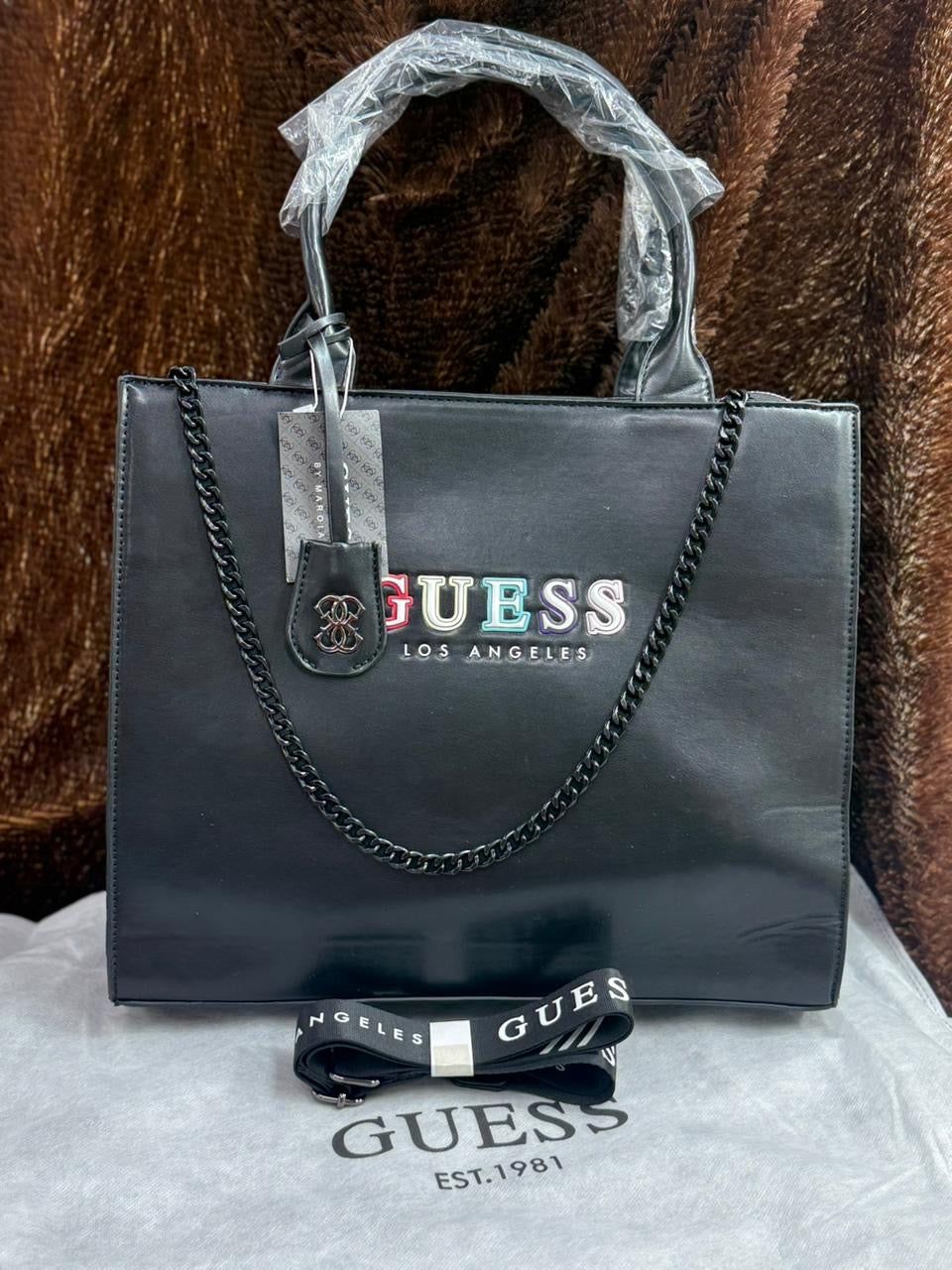 Guess Softy Leather Jumbo Tote Bag