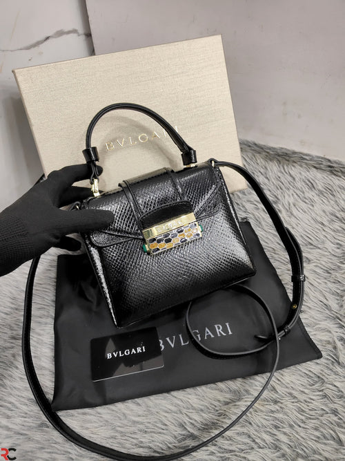 Bvlgari Serpenti Handle Top Handbag