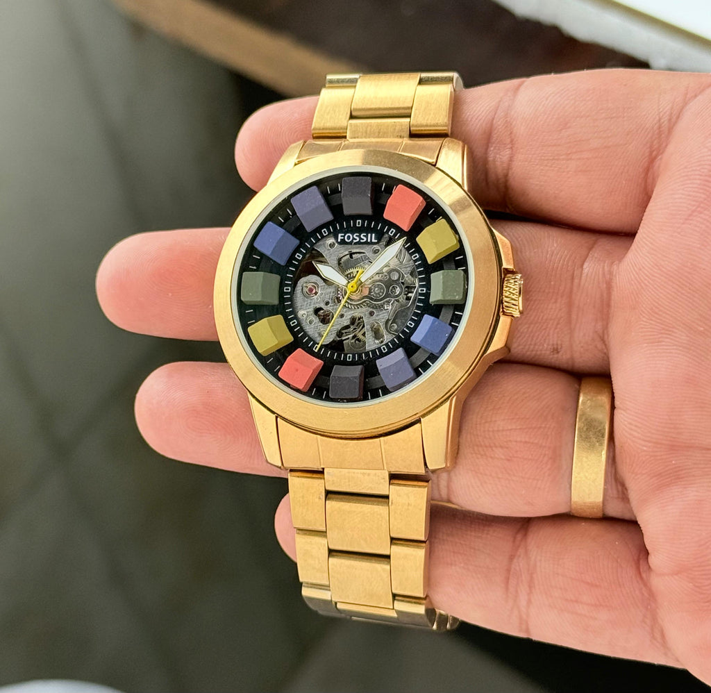 Fossil Grant Automatic Multicolour Skeleton Dial Series