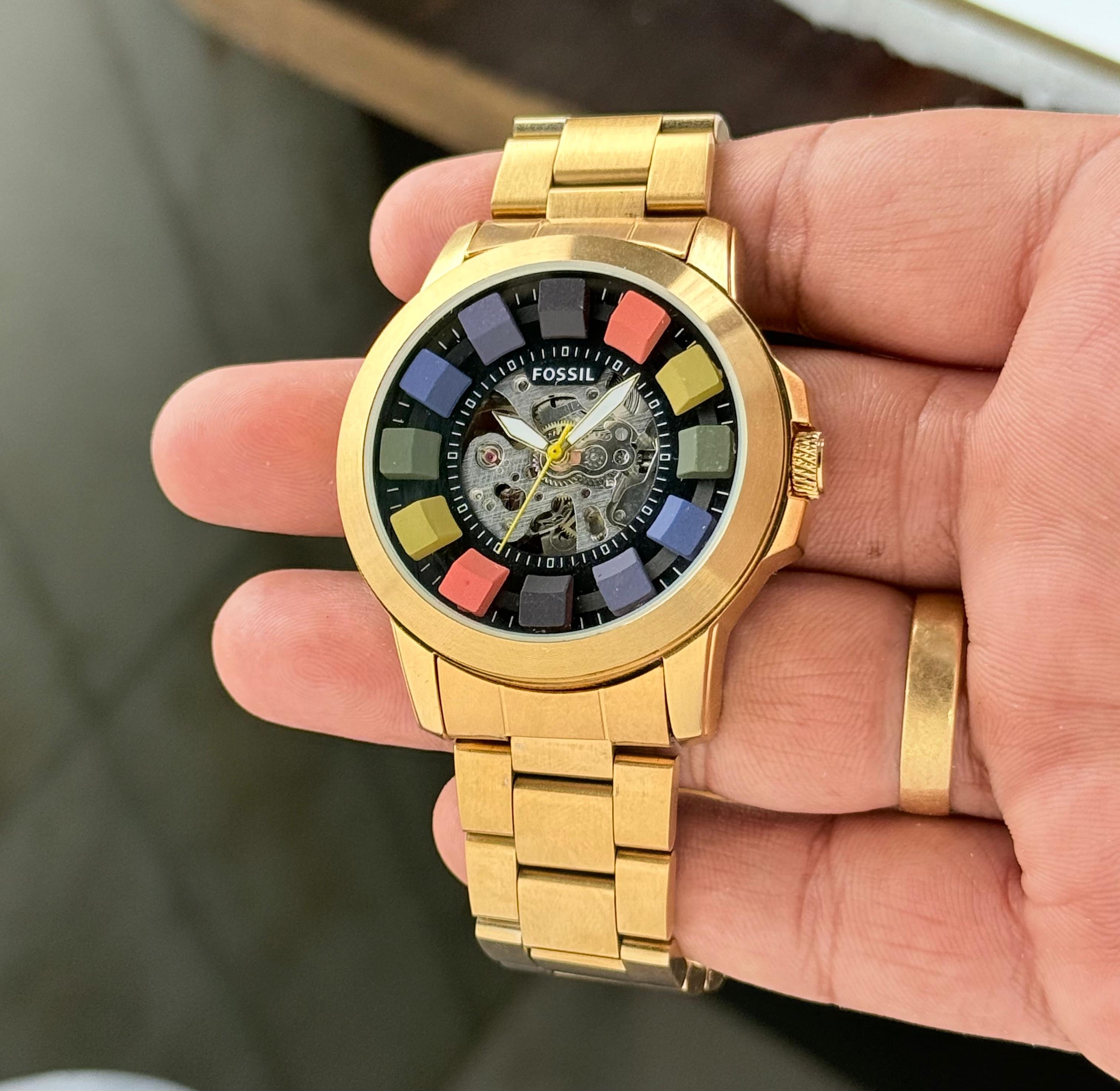 Fossil Grant Automatic Multicolour Skeleton Dial Series