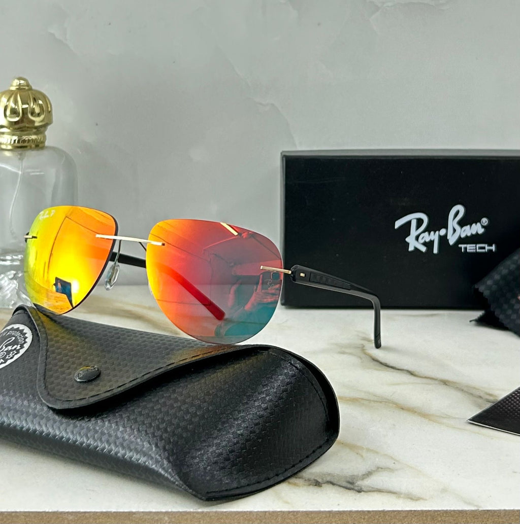 Rayban Polorize Rimless Aviator