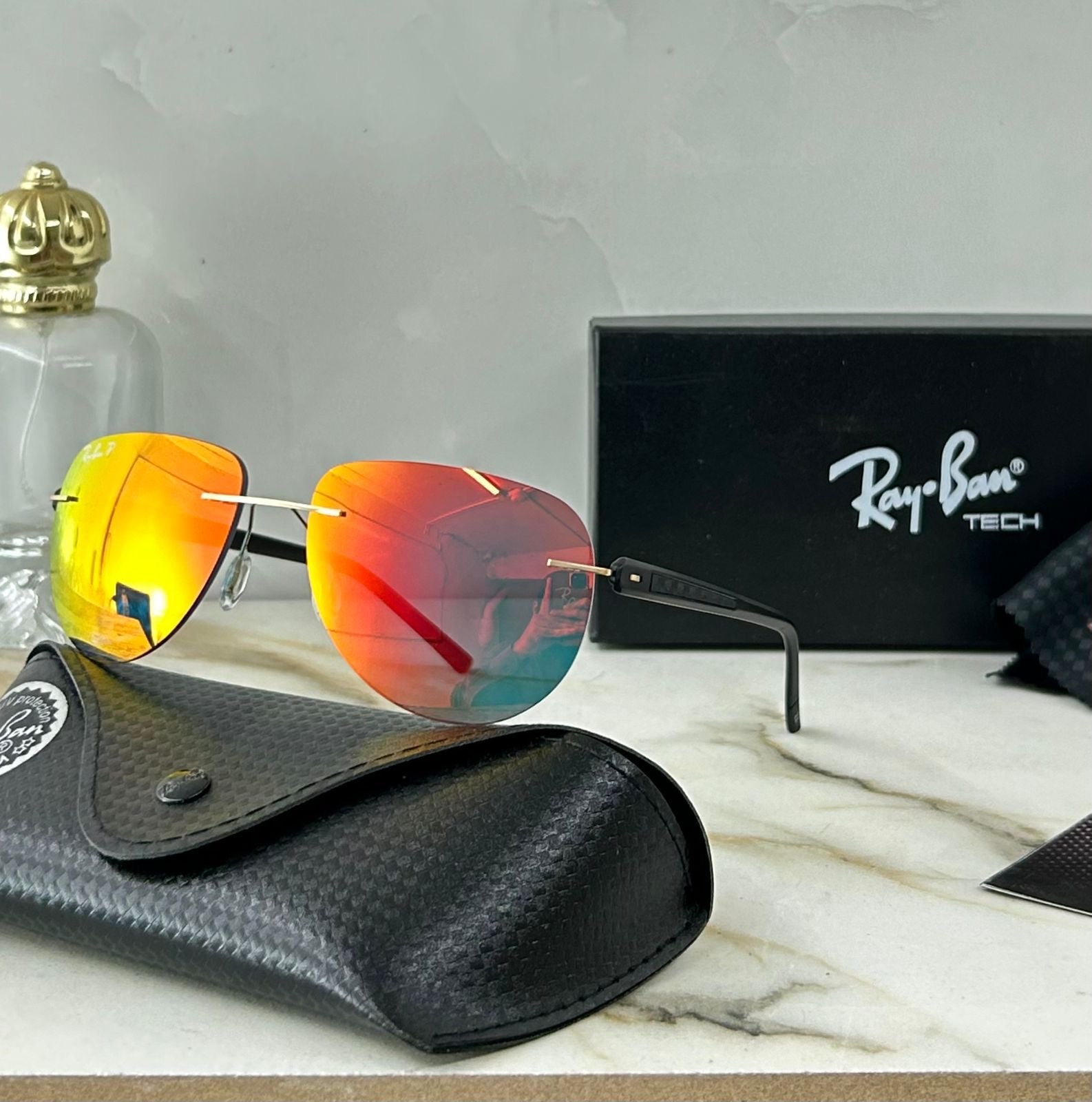Rayban Polorize Rimless Aviator