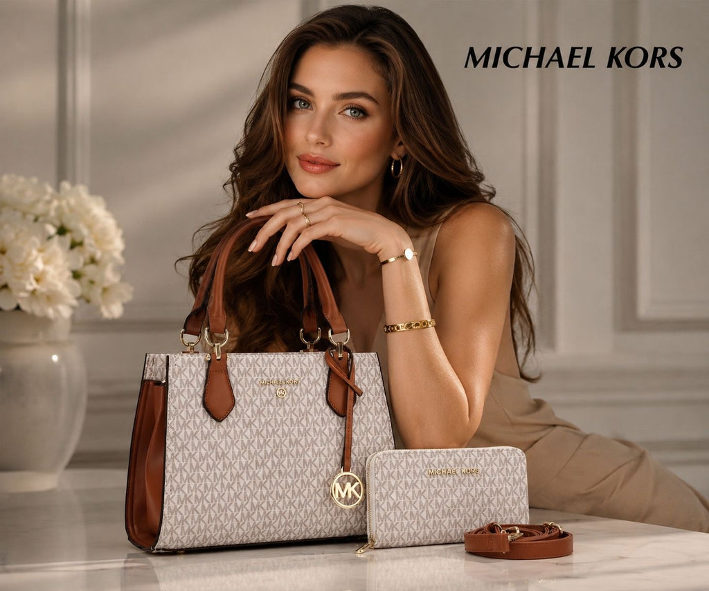 Michael Kors Marilyn Medium Logo Satchel