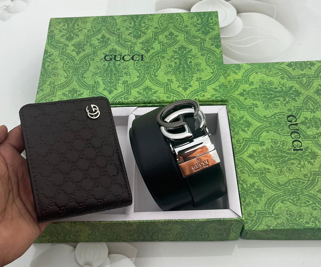 Gucci Wallet & Belt Combo