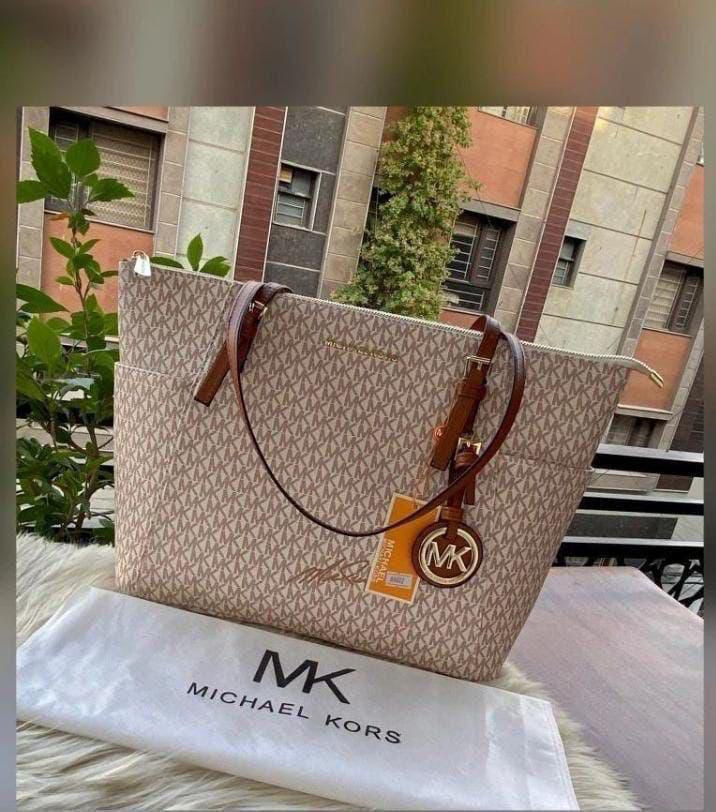 Michael Kors Signature Side Pocket Tote Bag