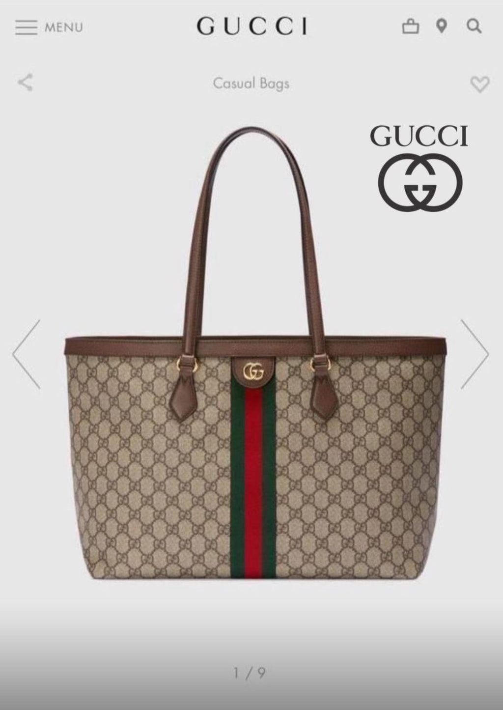 Gucci Ophidia Tote Bag