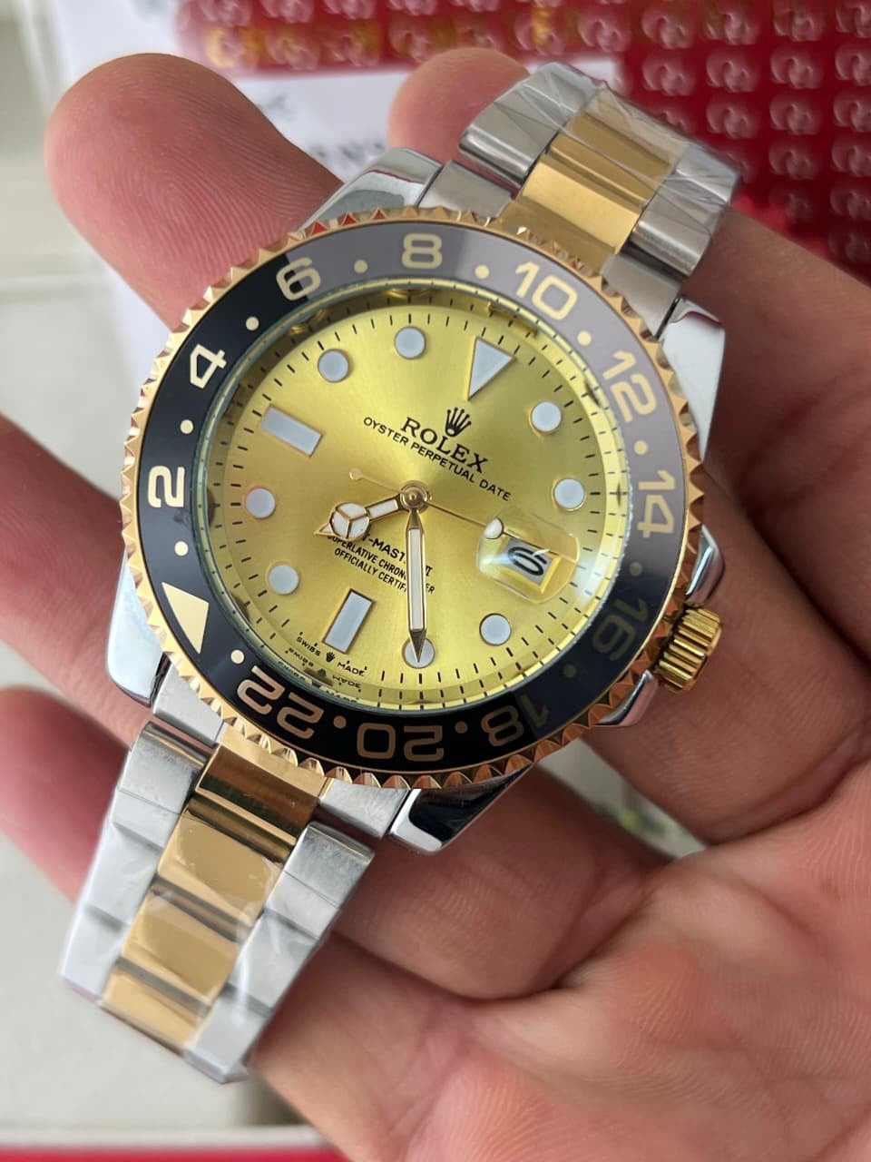 Rolex GMT II Ever gold silver