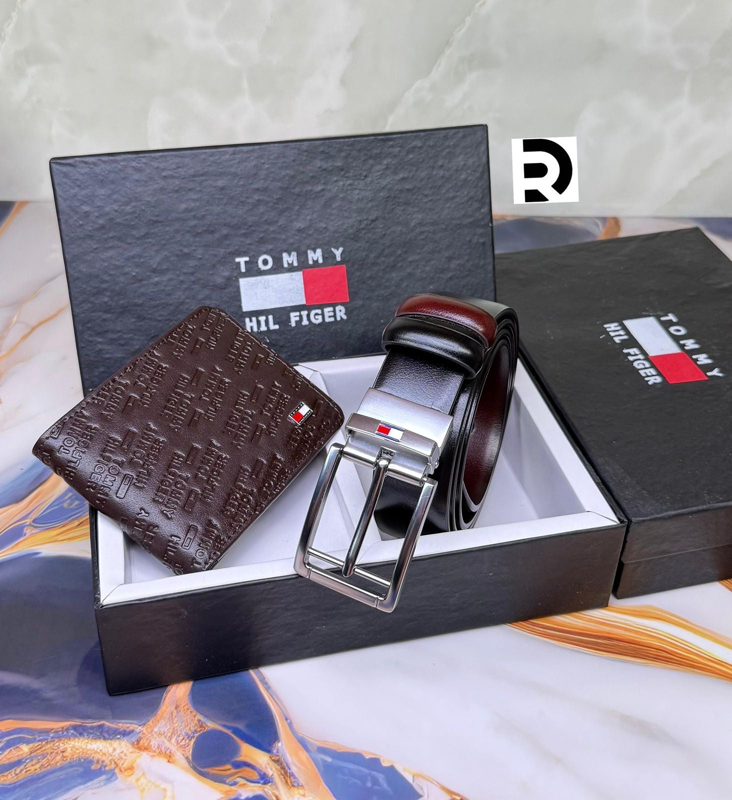 Tommy Hilfiger Wallet & Belt Combo
