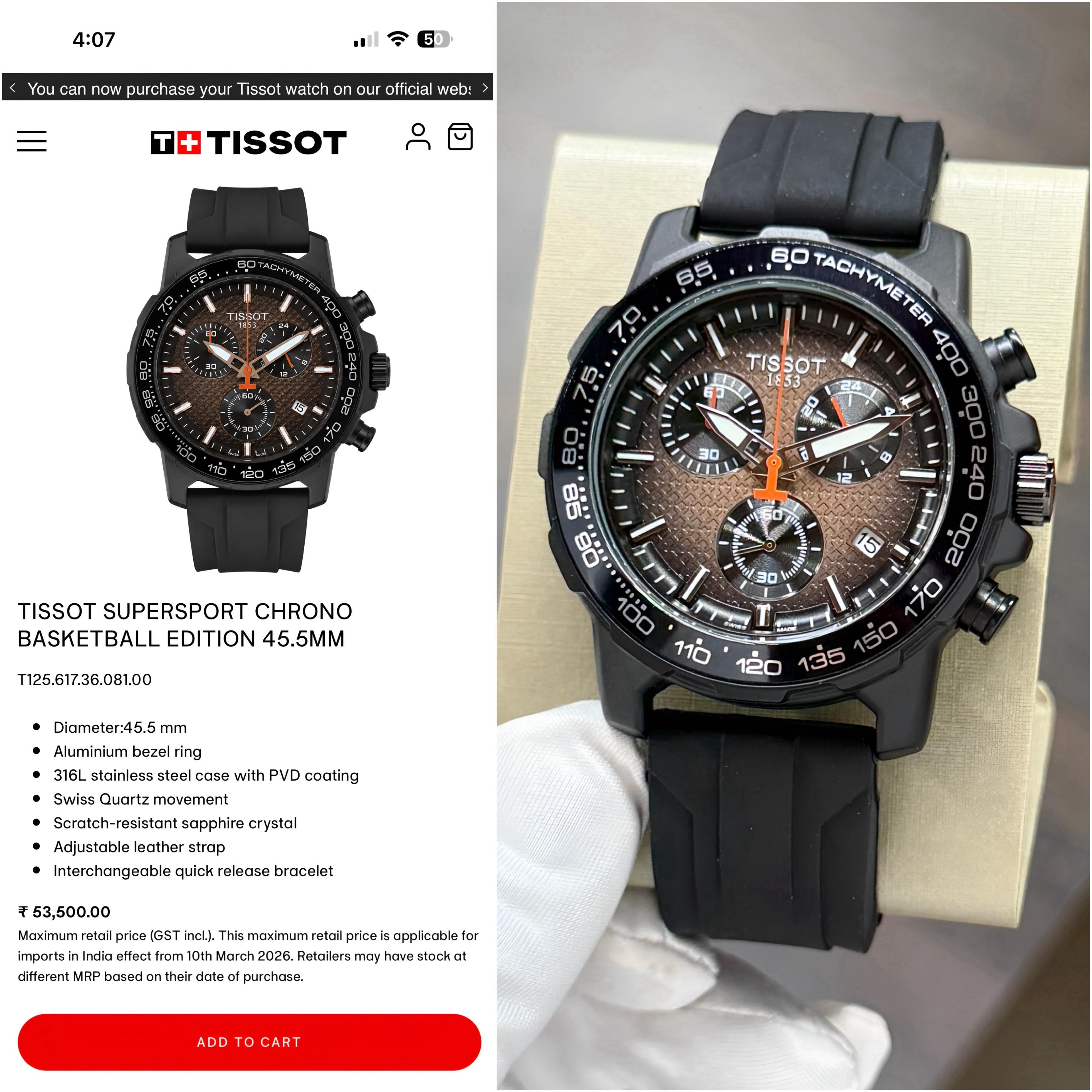 Tissot Supersport Chrono XL