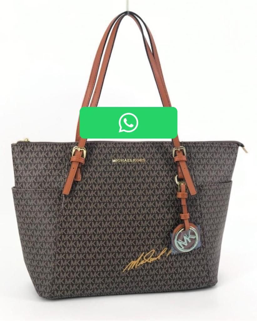 Michael Kors Signature Side Pocket Tote Bag