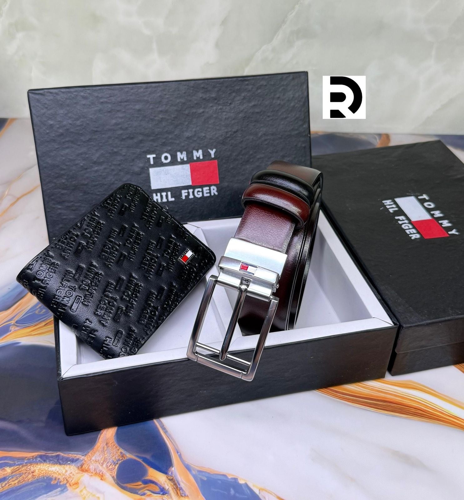 Tommy Hilfiger Wallet & Belt Combo