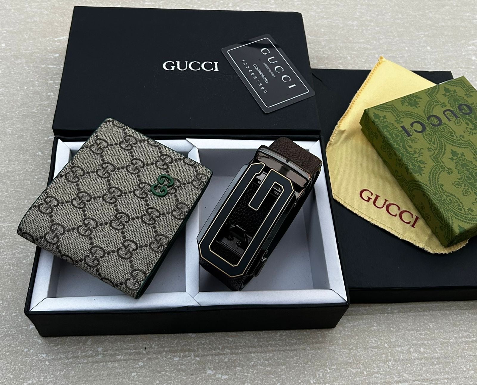 Gucci Wallet & Belt Combo