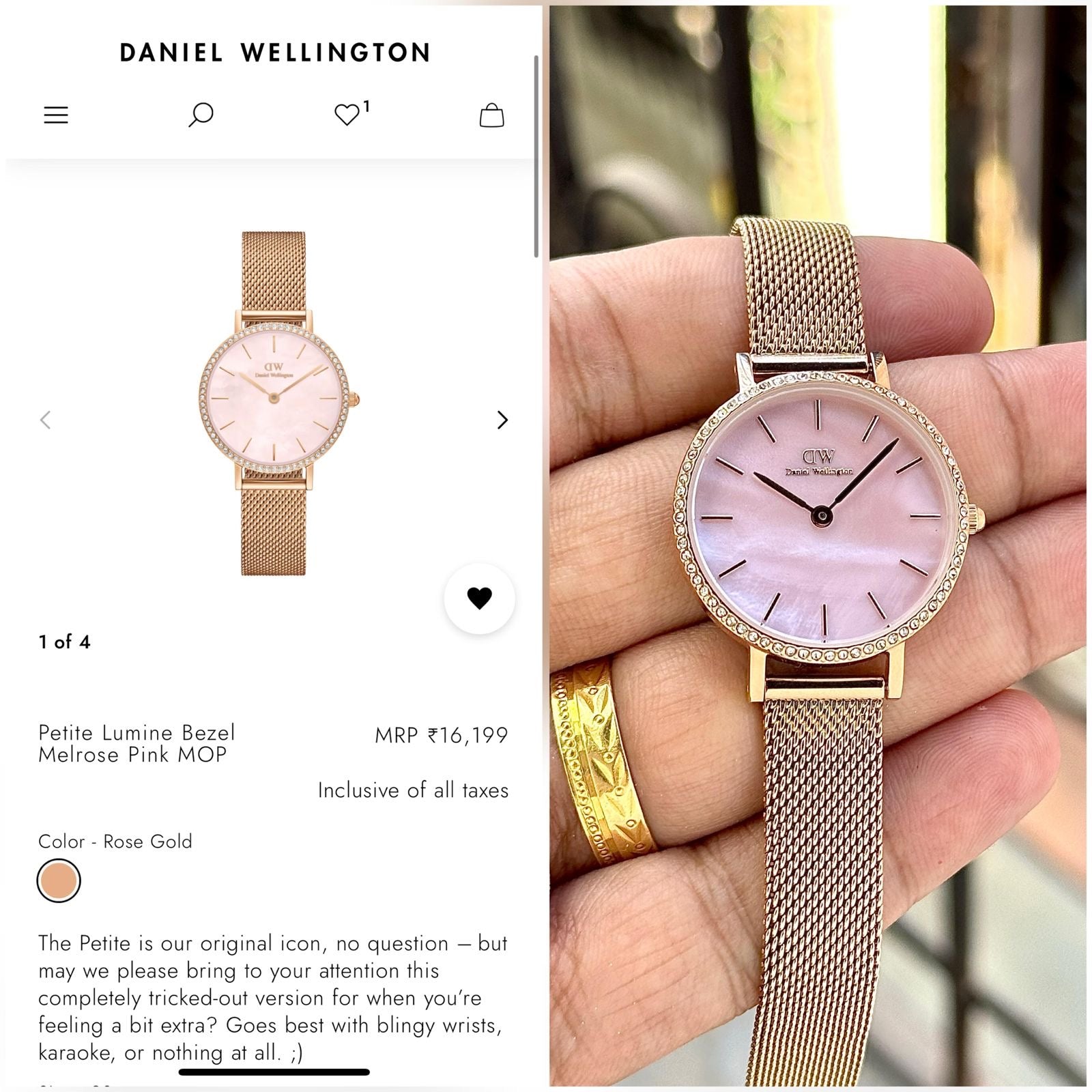 Daniel Wellington Quadro Lumine