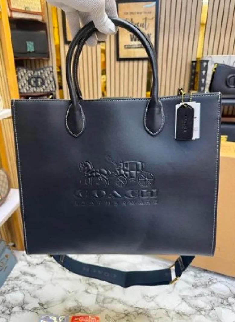 Coach Embossed Tote Bag