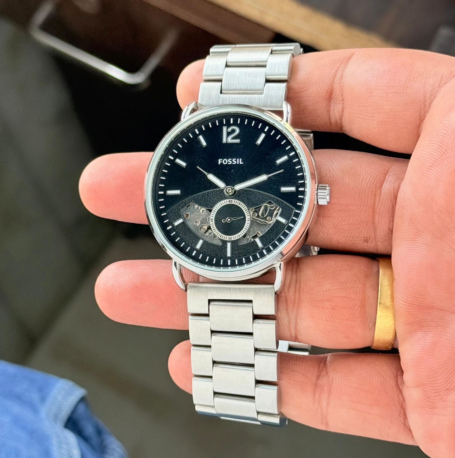 Fossil Commuter Automatic Skeleton Dial