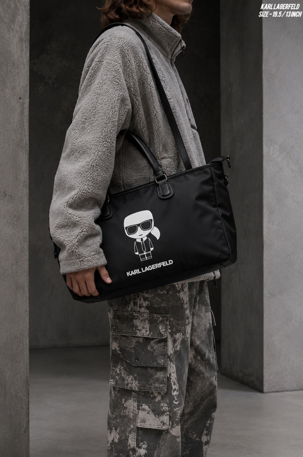 Karl Lagerfeld Ikonic 2.0 Large Duffel Bag