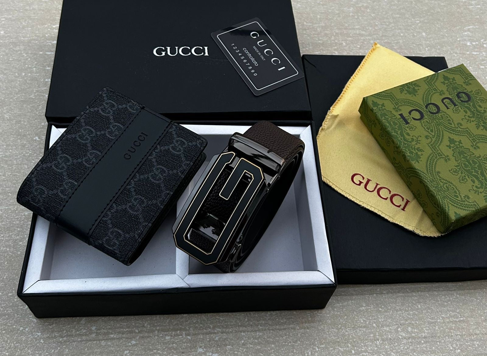 Gucci Wallet & Belt Combo