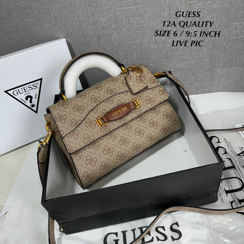 Guess Emera Logo Top Handle Flap