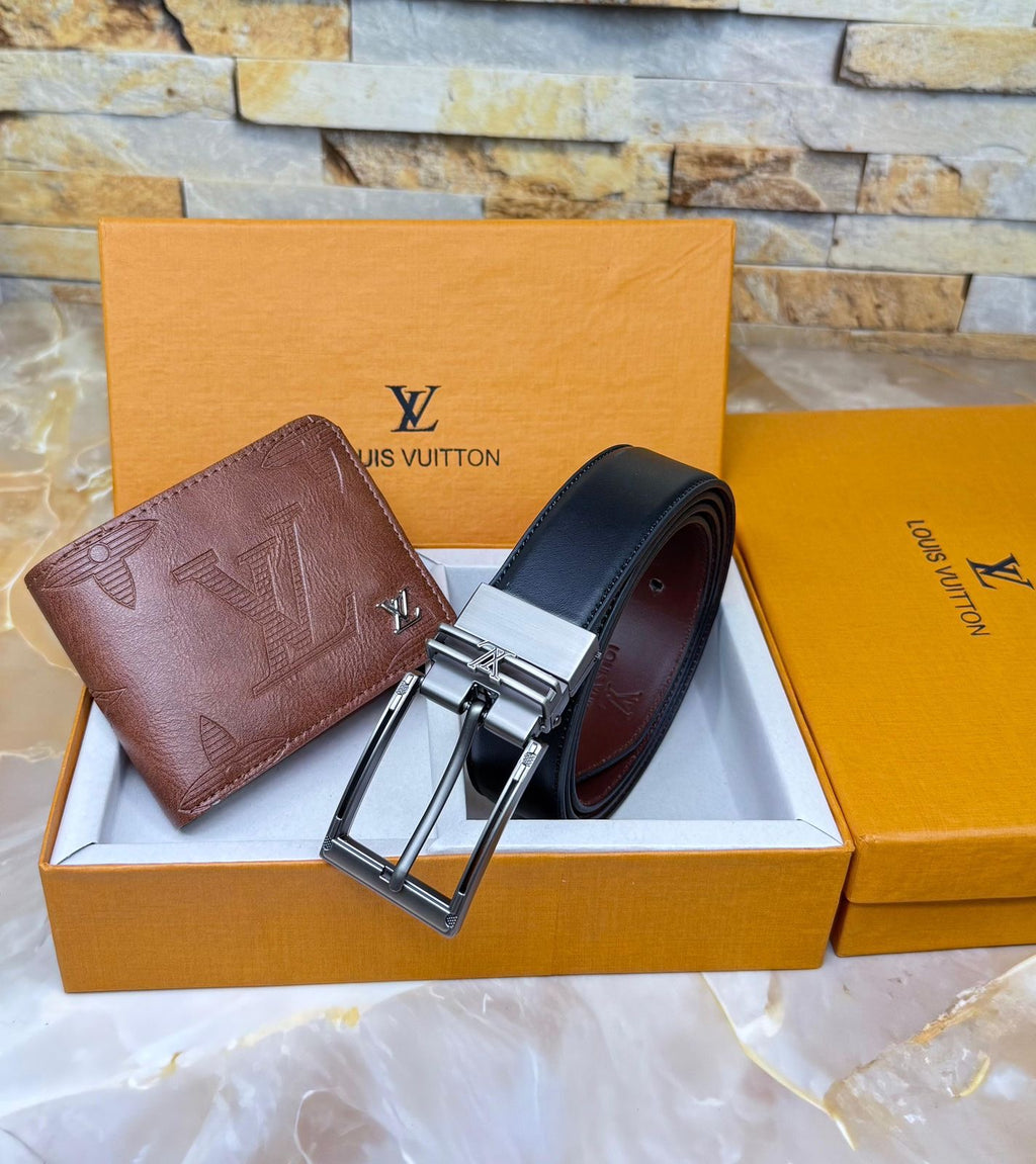 Louis Vuitton Reversible Belt & Wallet Combo