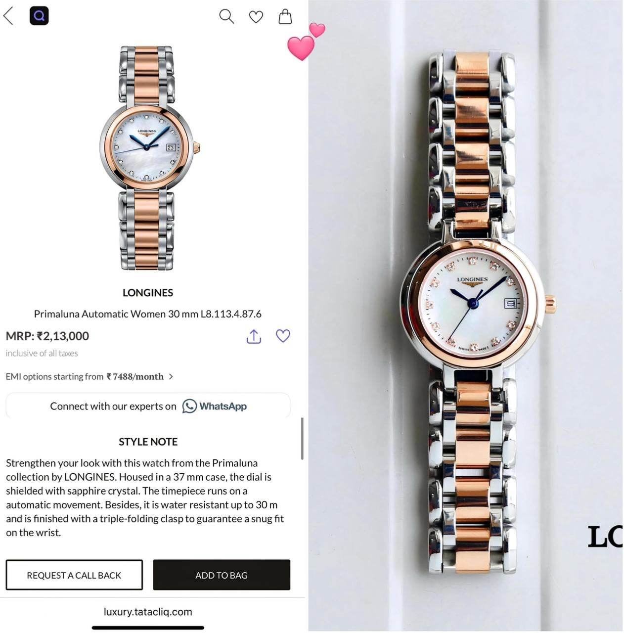 Longines PrimaLuna
