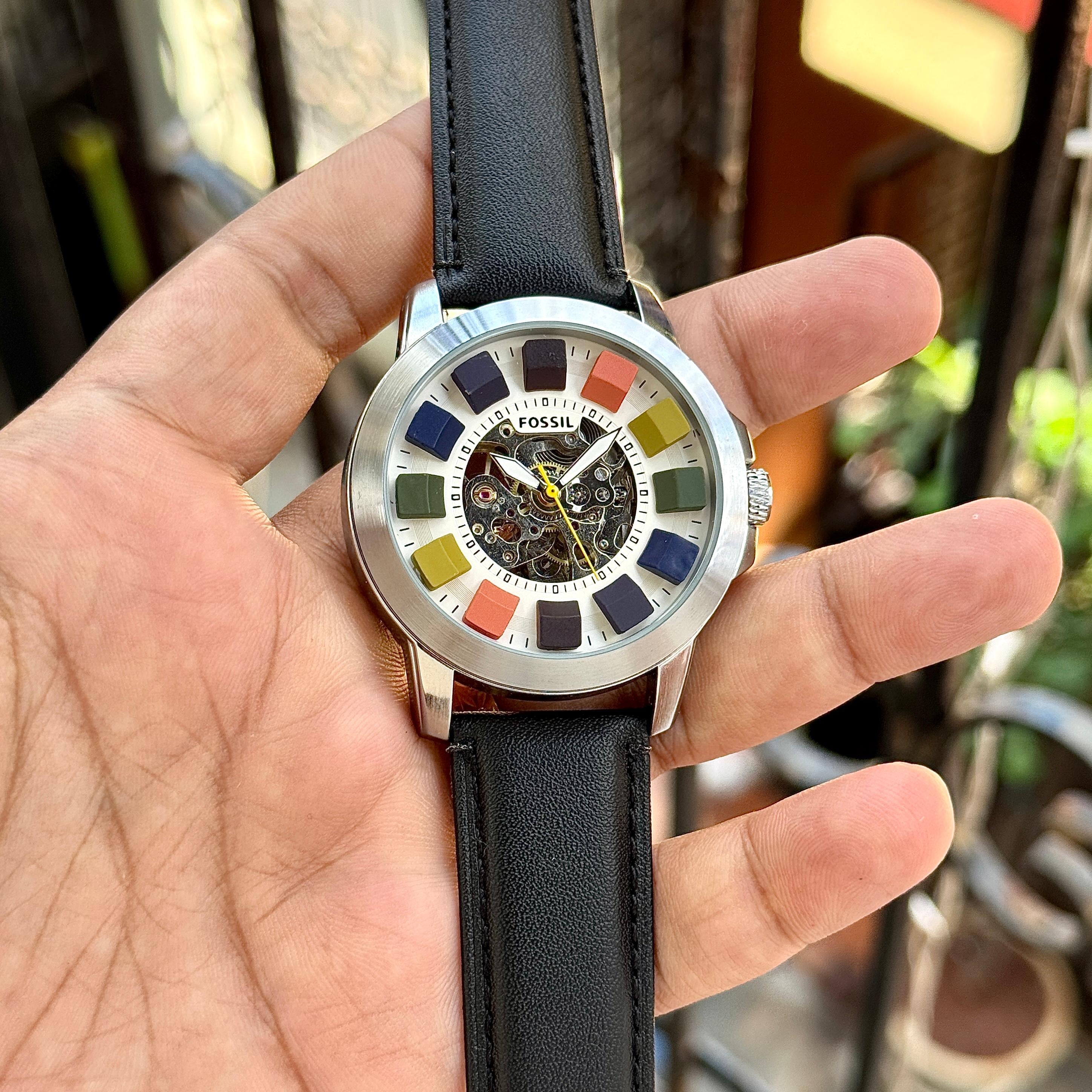 Fossil Grant Automatic Multicolour Skeleton Dial Series