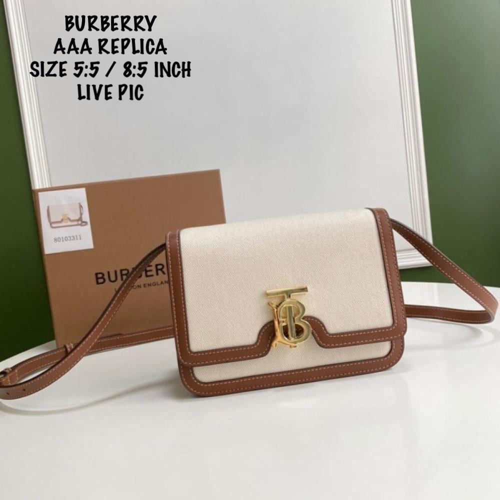 Burberry TB Logo-Plaque Crossbody Bag