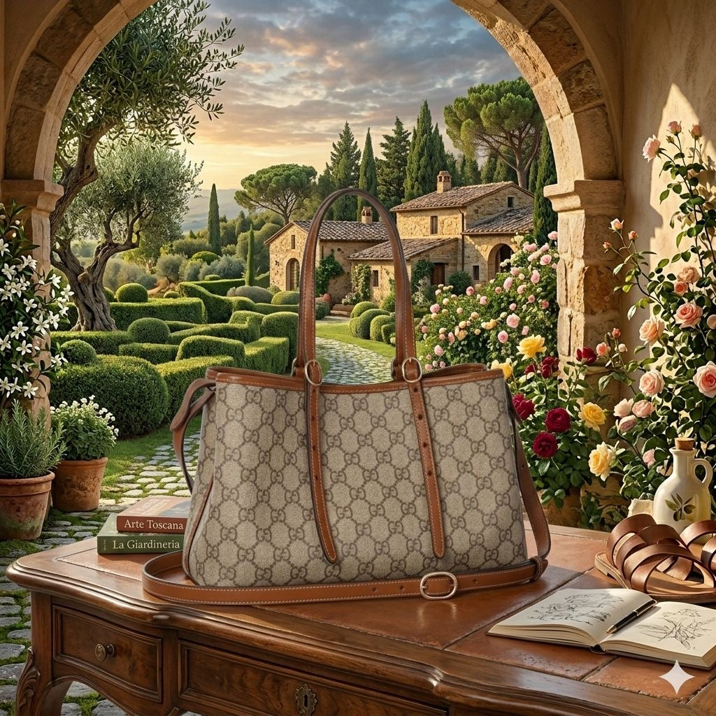 Gucci Padlock GG Emblem Medium Tote Bag