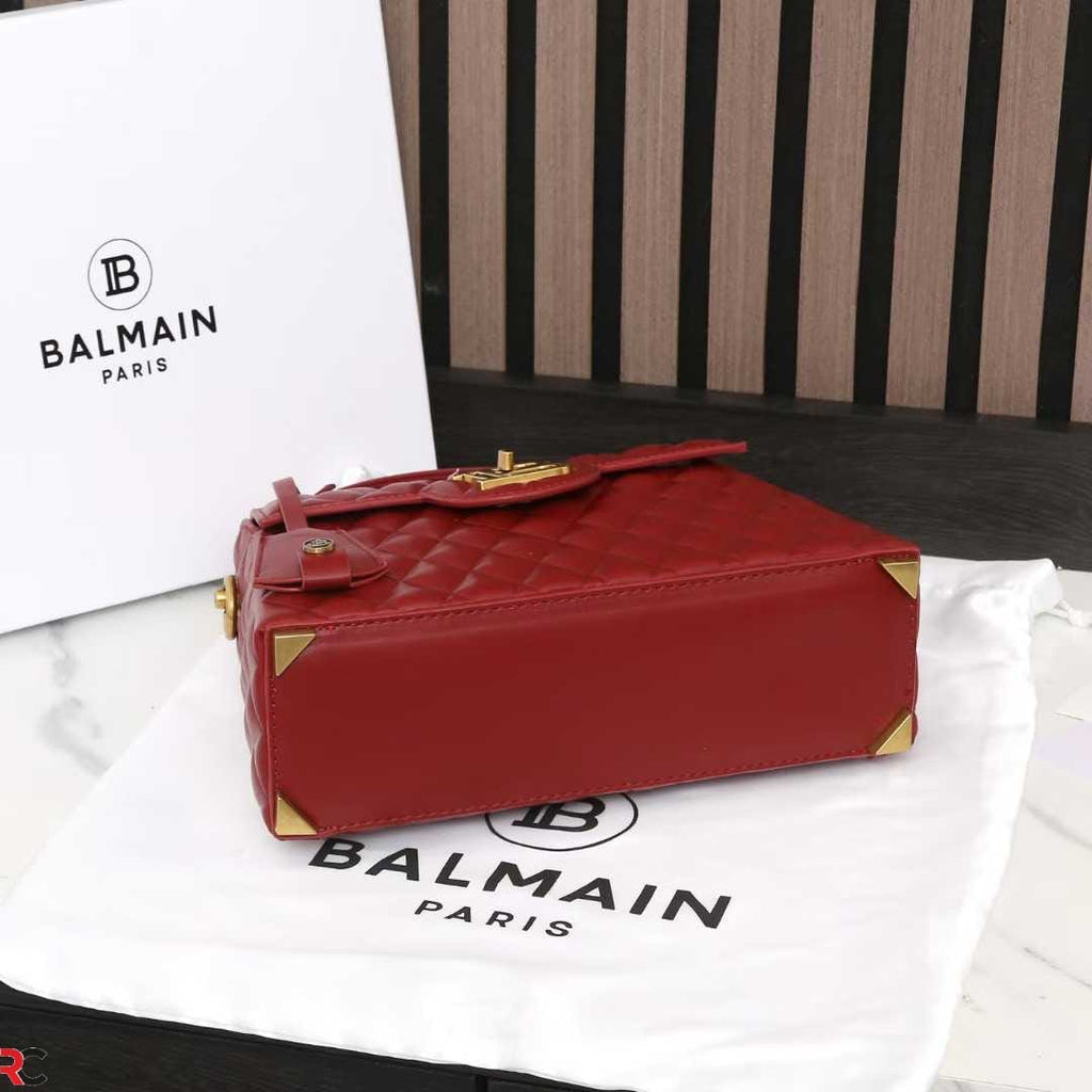 Balmain B-Buzz Glazed Dynasty Quilted Bag