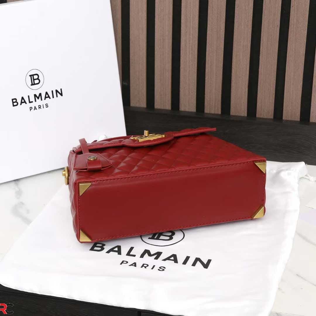 Balmain B-Buzz Glazed Dynasty Quilted Bag