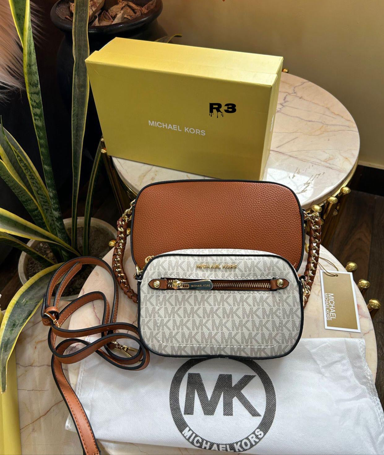Michael Kors Dual Jet Set Camera Crossbody Bag