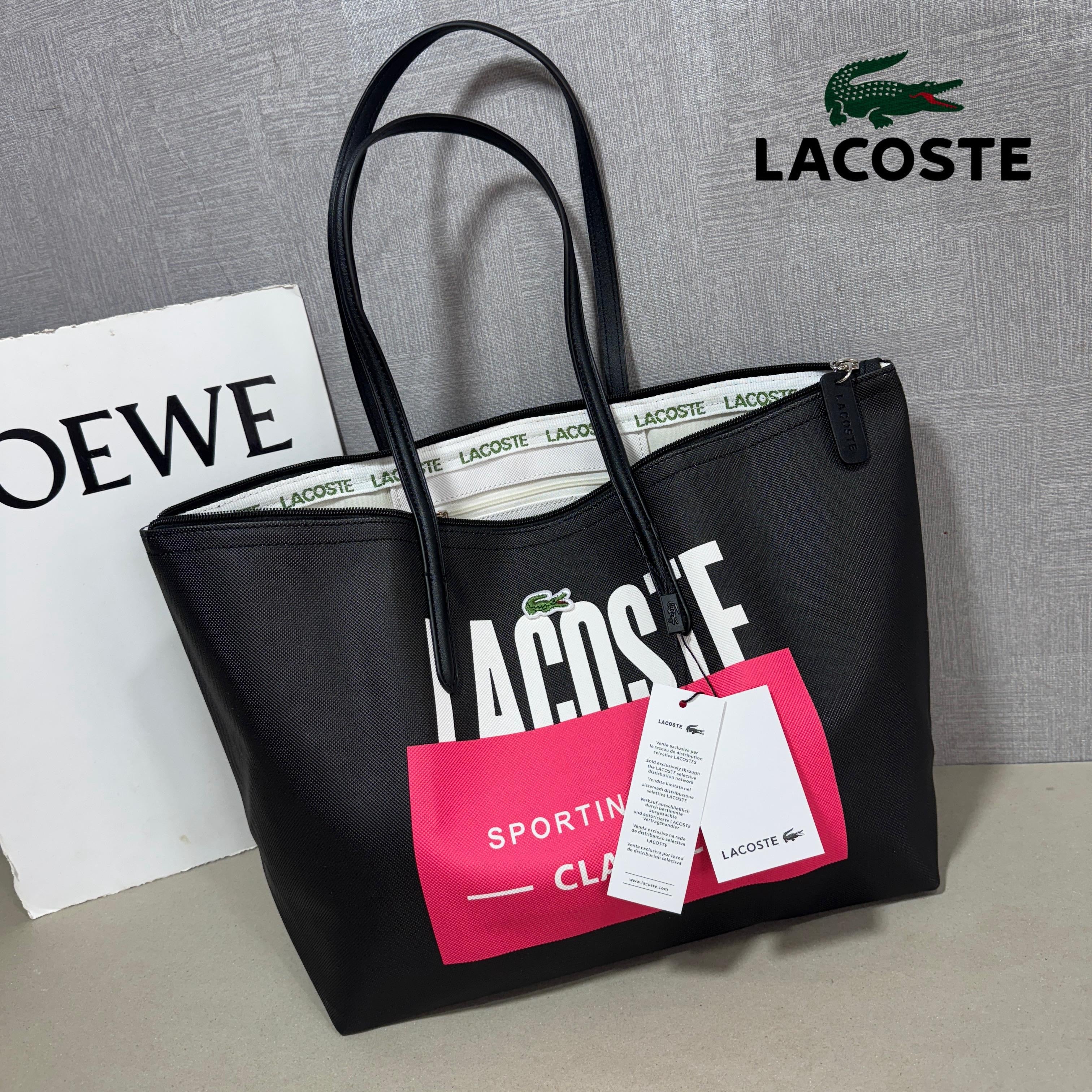 Lacoste Large Zip Tote Bag