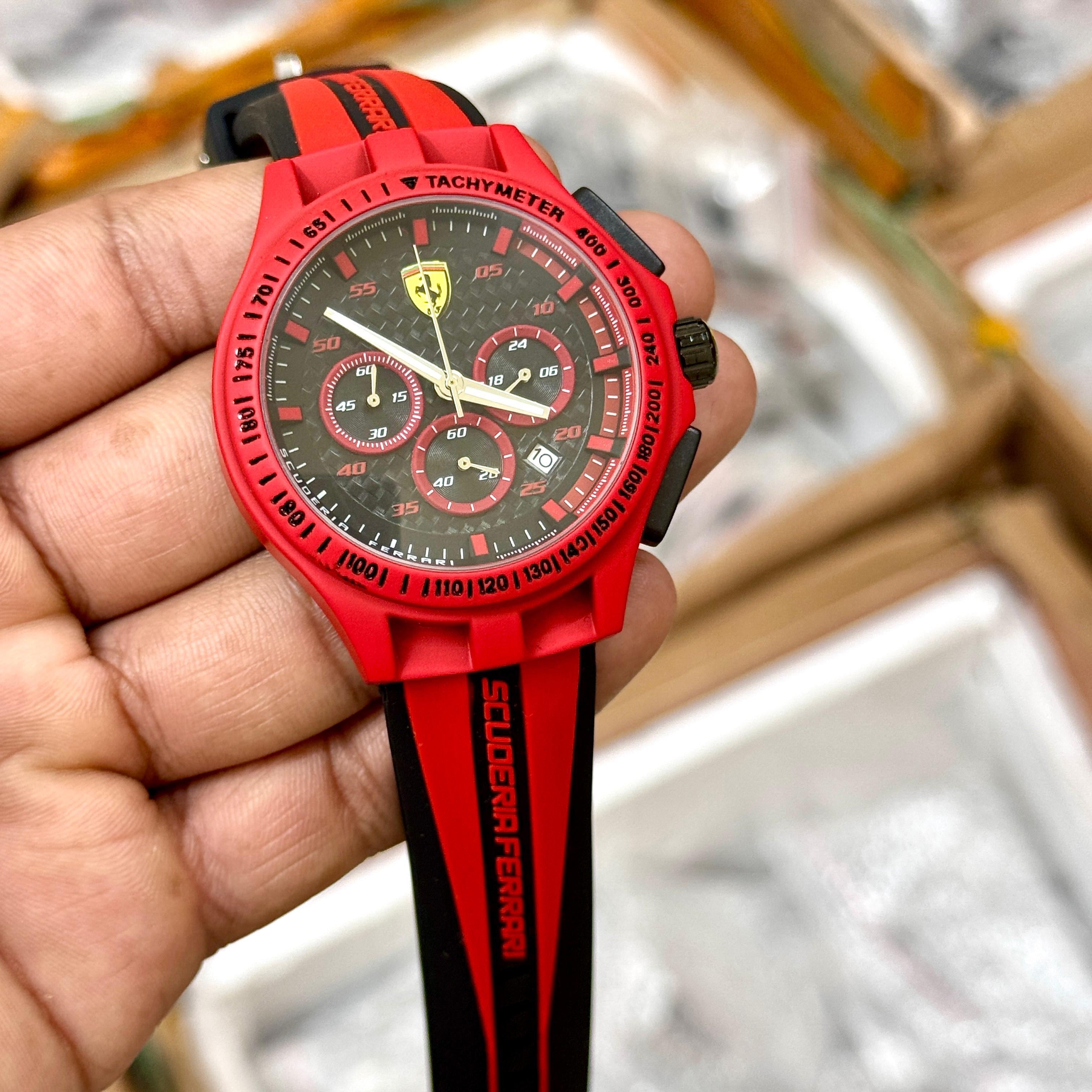 Scuderia Ferrari Red Rev Evo Chronograph