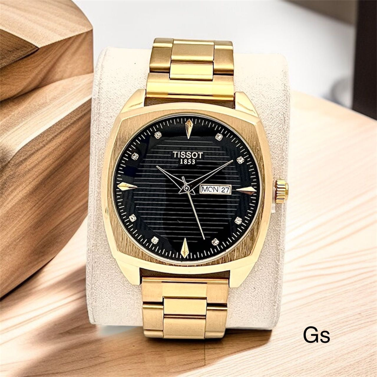 Tissot Rectangular Day Date Watch