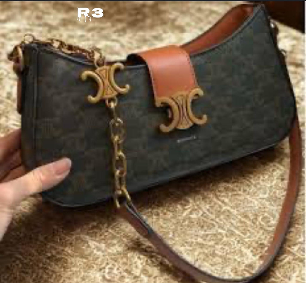 Celine Logo Lock Sling Bag