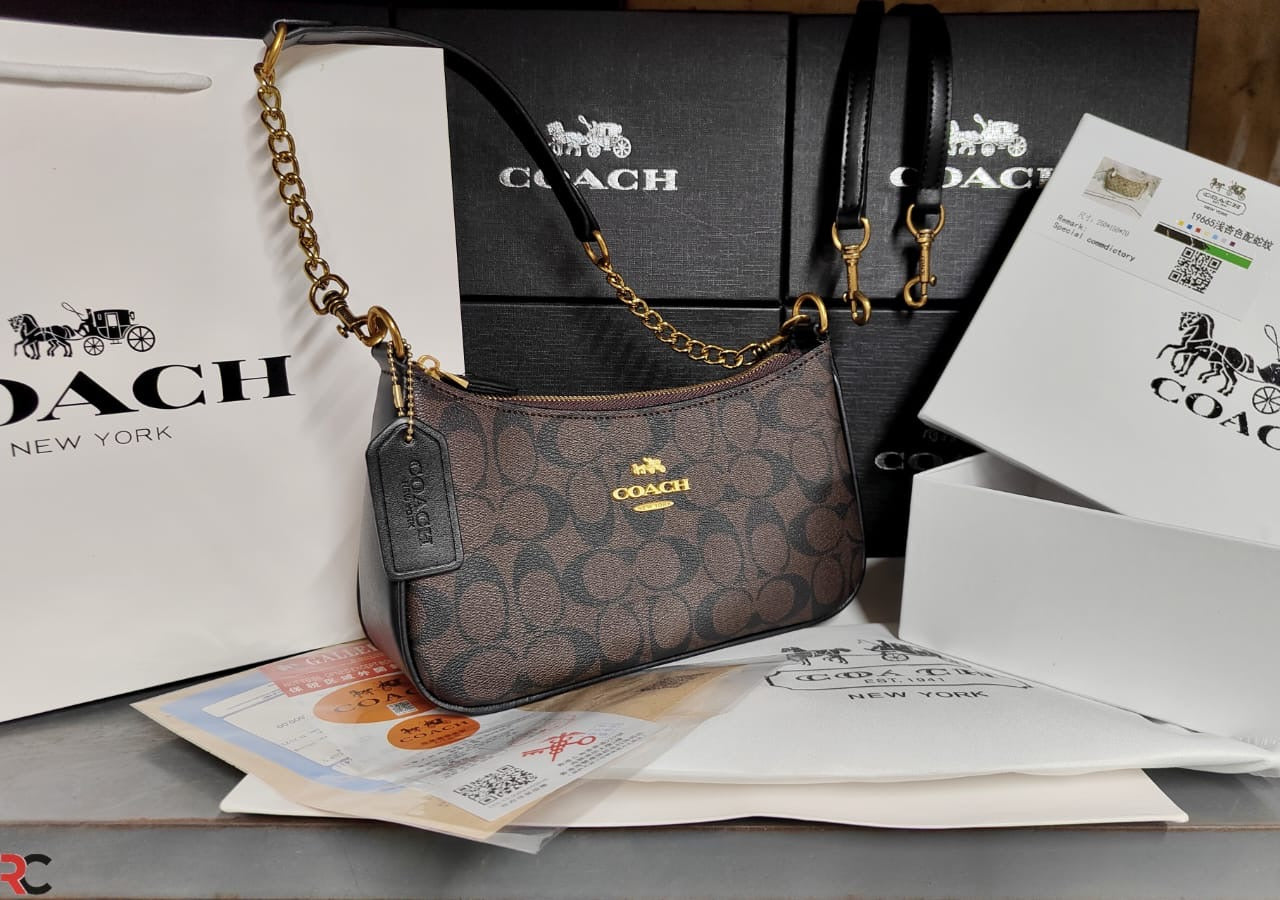 Coach Teri Shoulder Bag In Signature Canvas