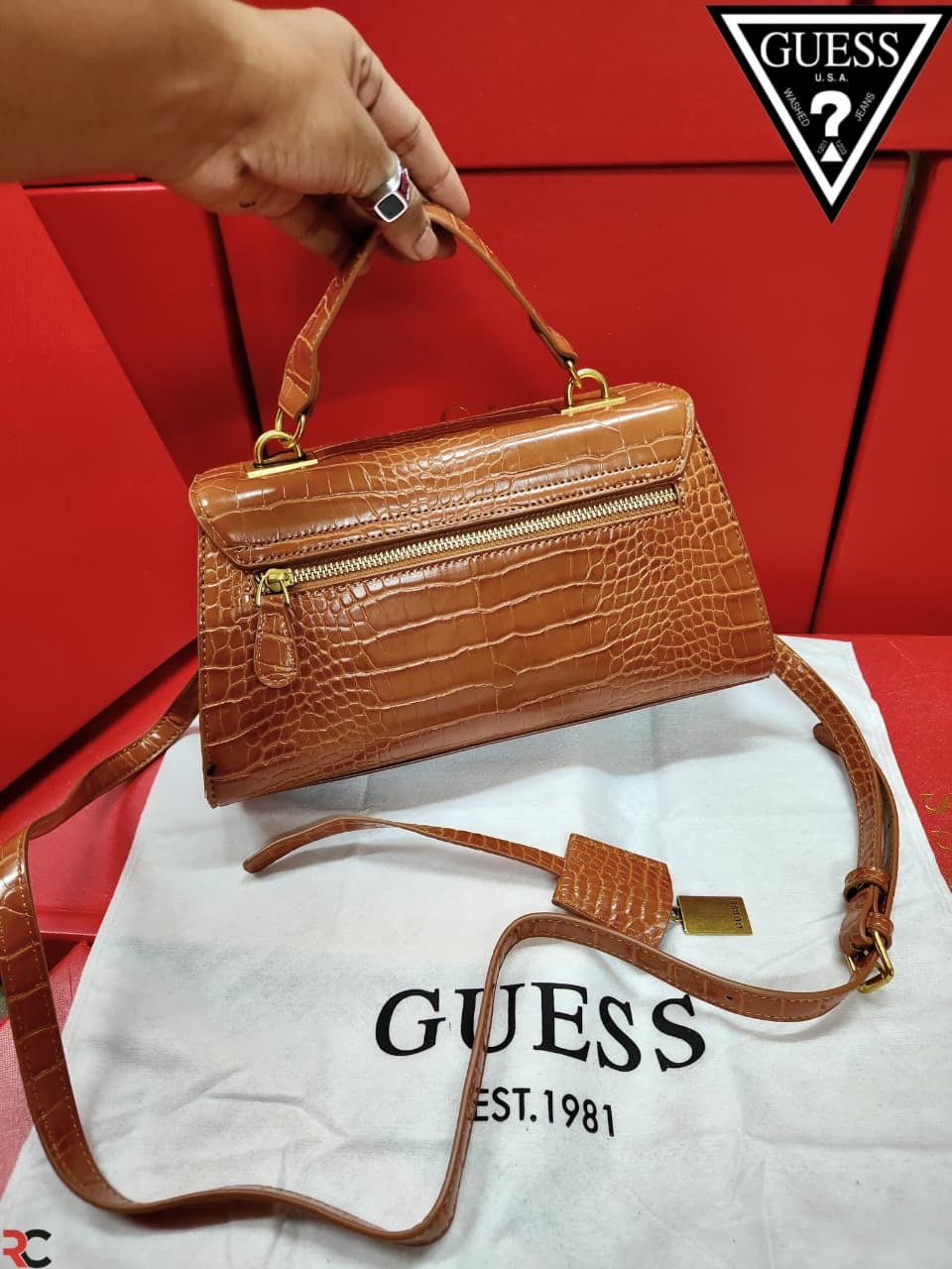 Guess Crocodile Embossed Texture