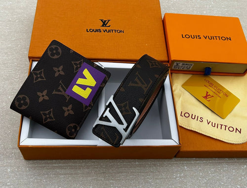 Louis Vuitton Wallet & Belt Combo