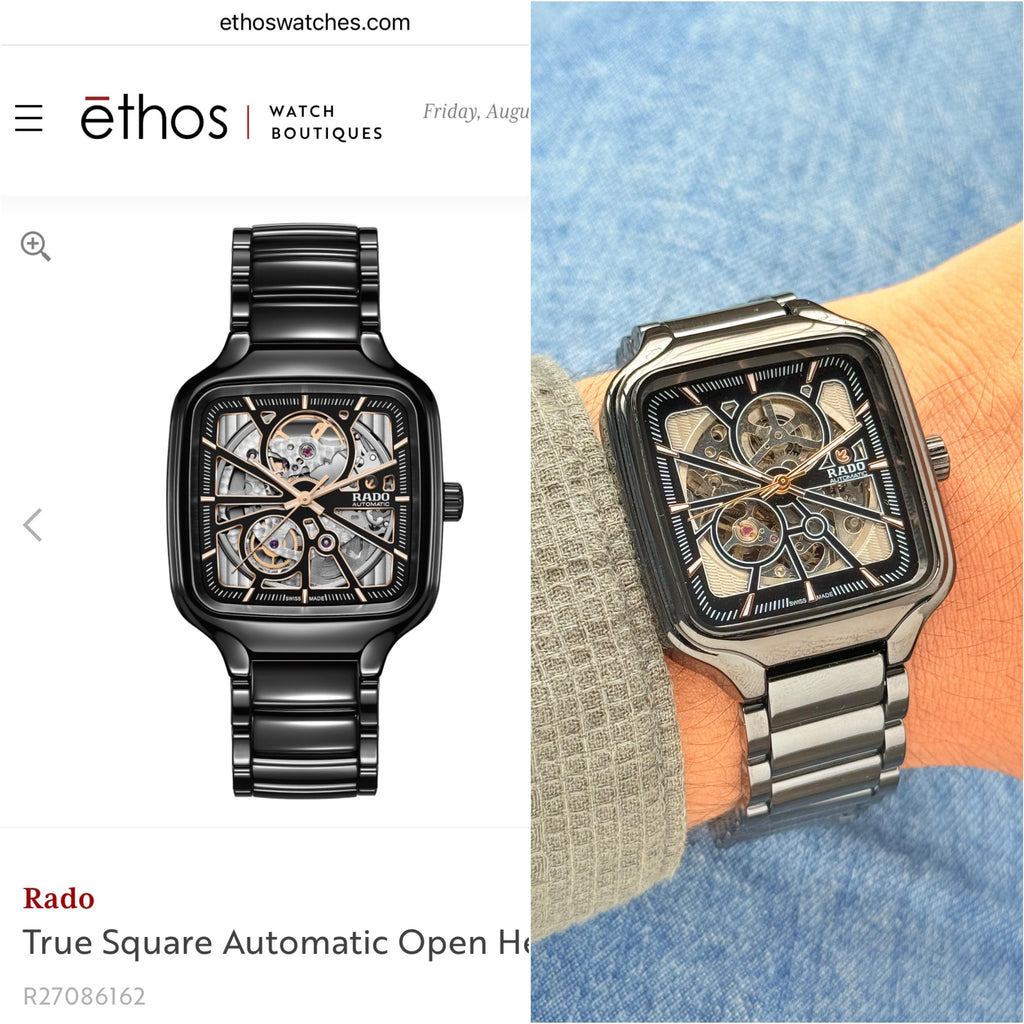 Rado True Square Automatic Open Heart Collection
