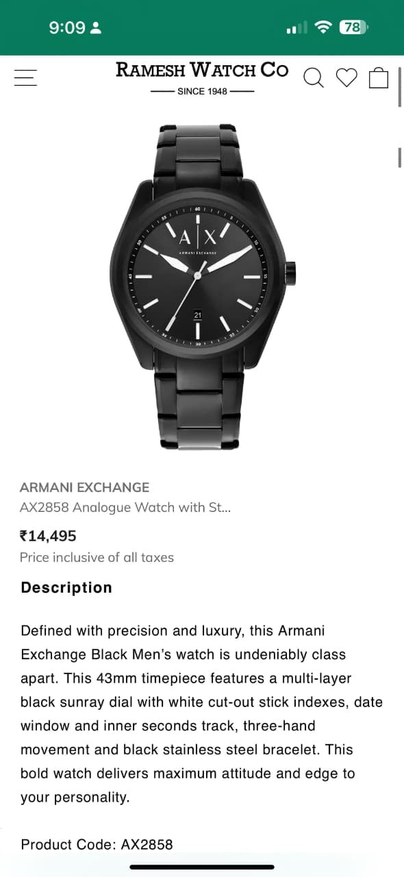 Armani Exchange AX2858