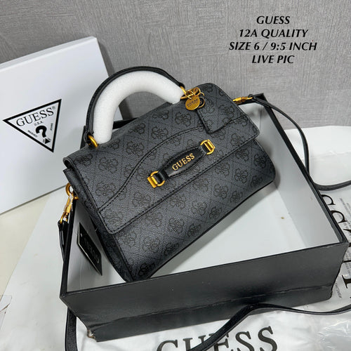Guess Emera Logo Top Handle Flap