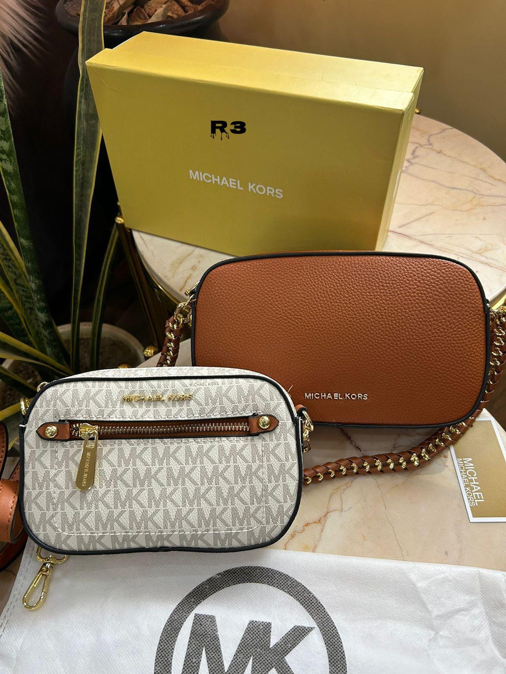 Michael Kors Dual Jet Set Camera Crossbody Bag