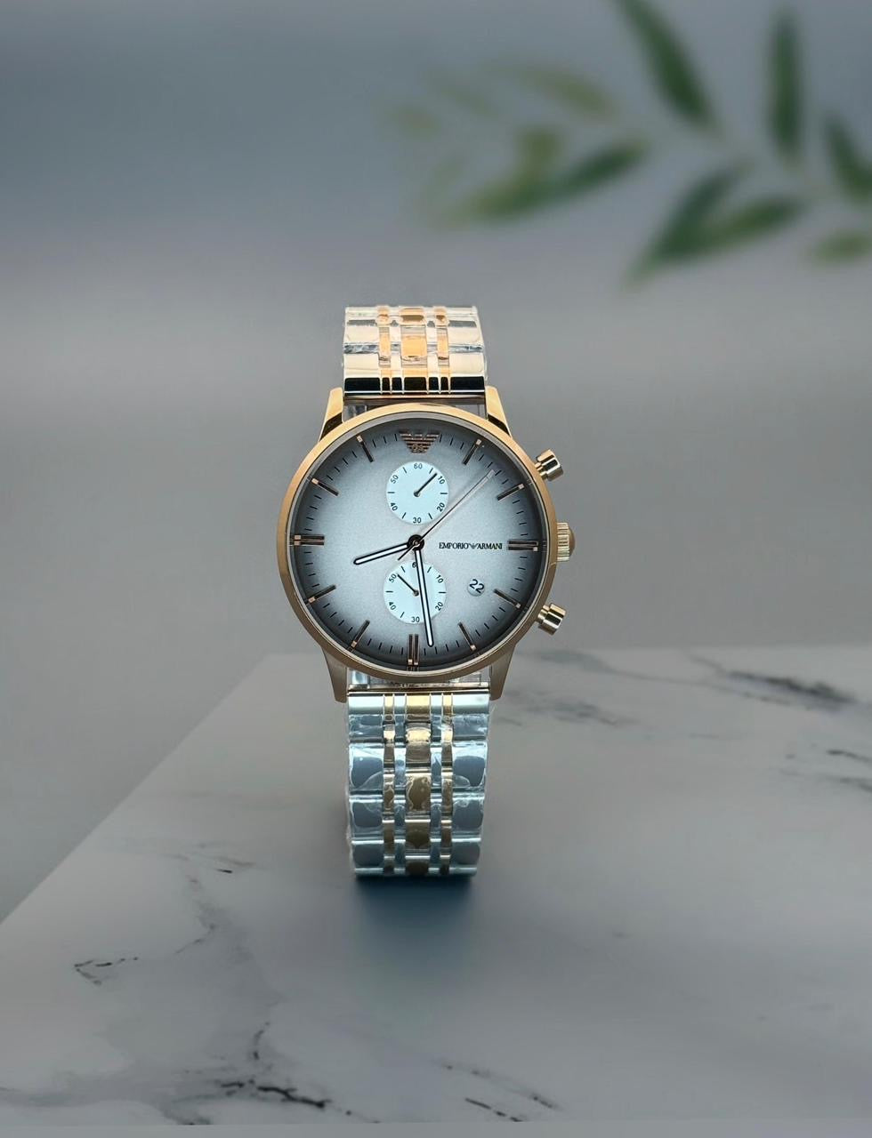 Emporio Armani Gianni Grey Dial Chronograph