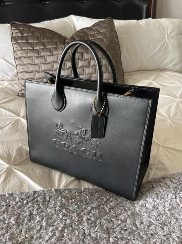 Coach Embossed Tote Bag