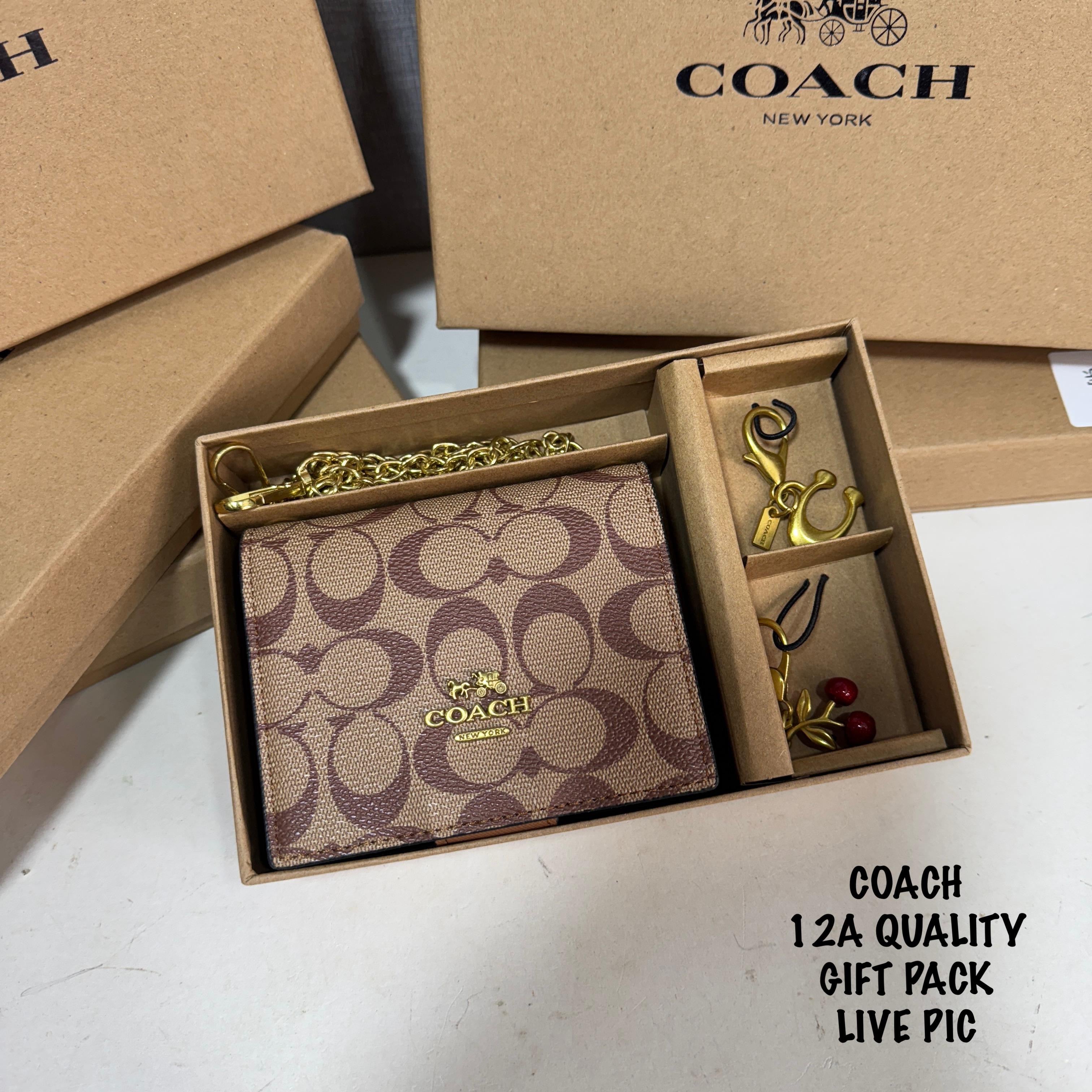 Coach Mini Wallet With Metal Sling