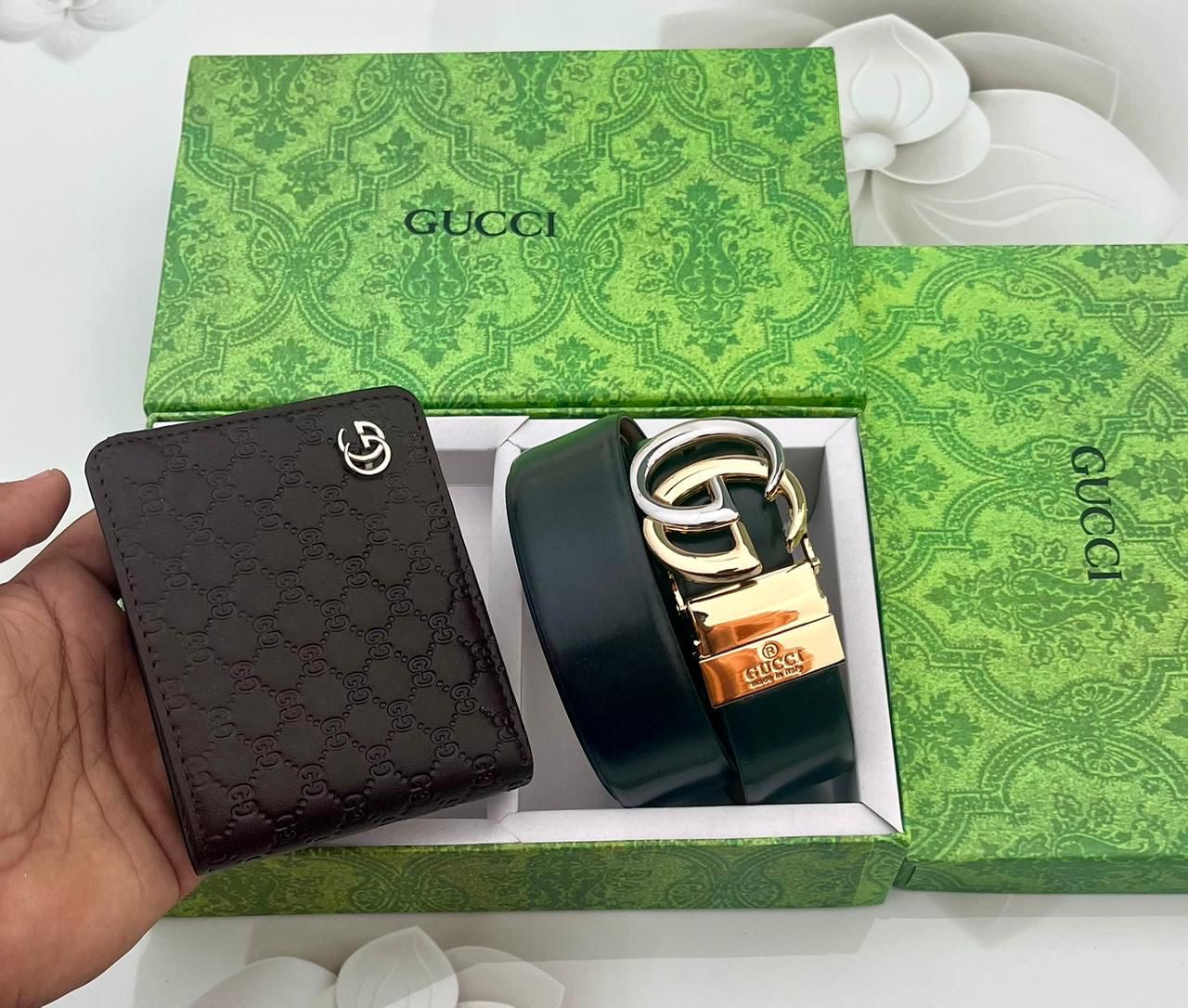 Gucci Wallet & Belt Combo