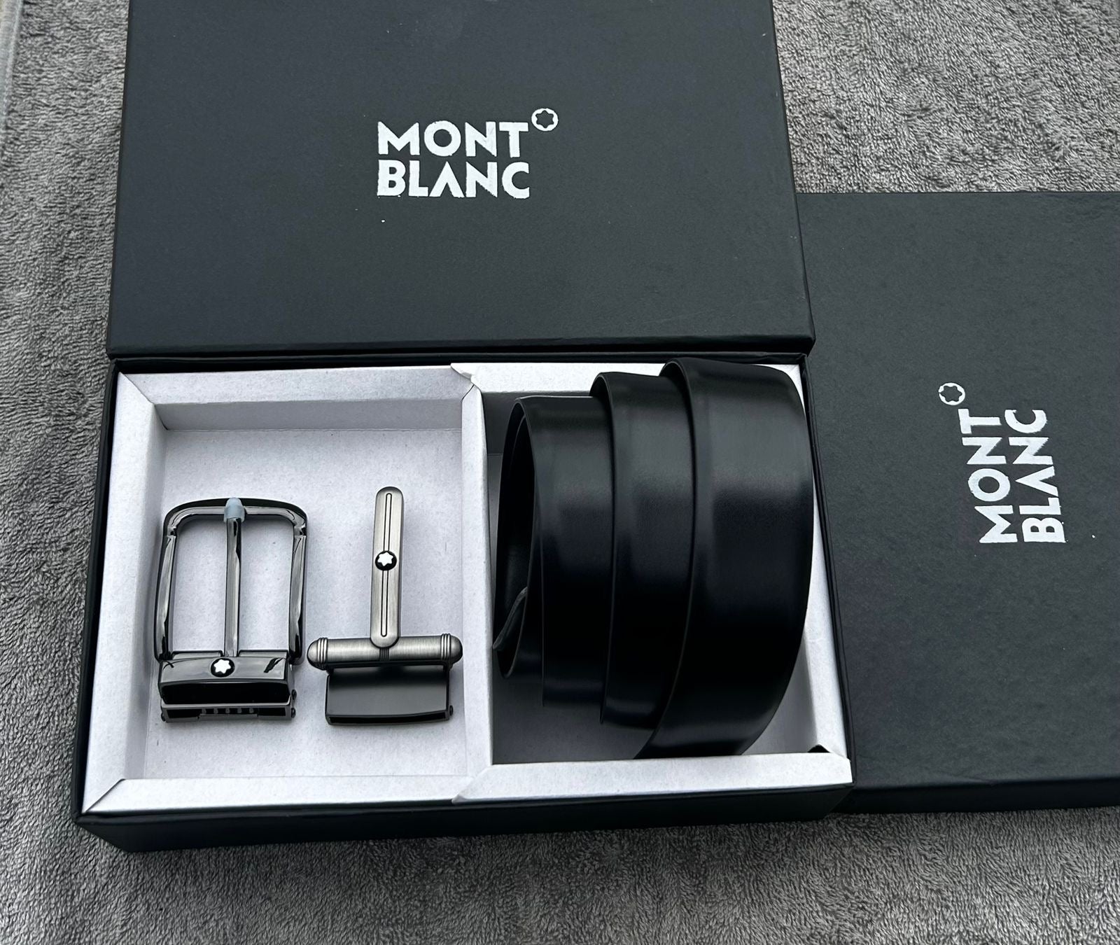Mont Blanc Double Buckle Belt