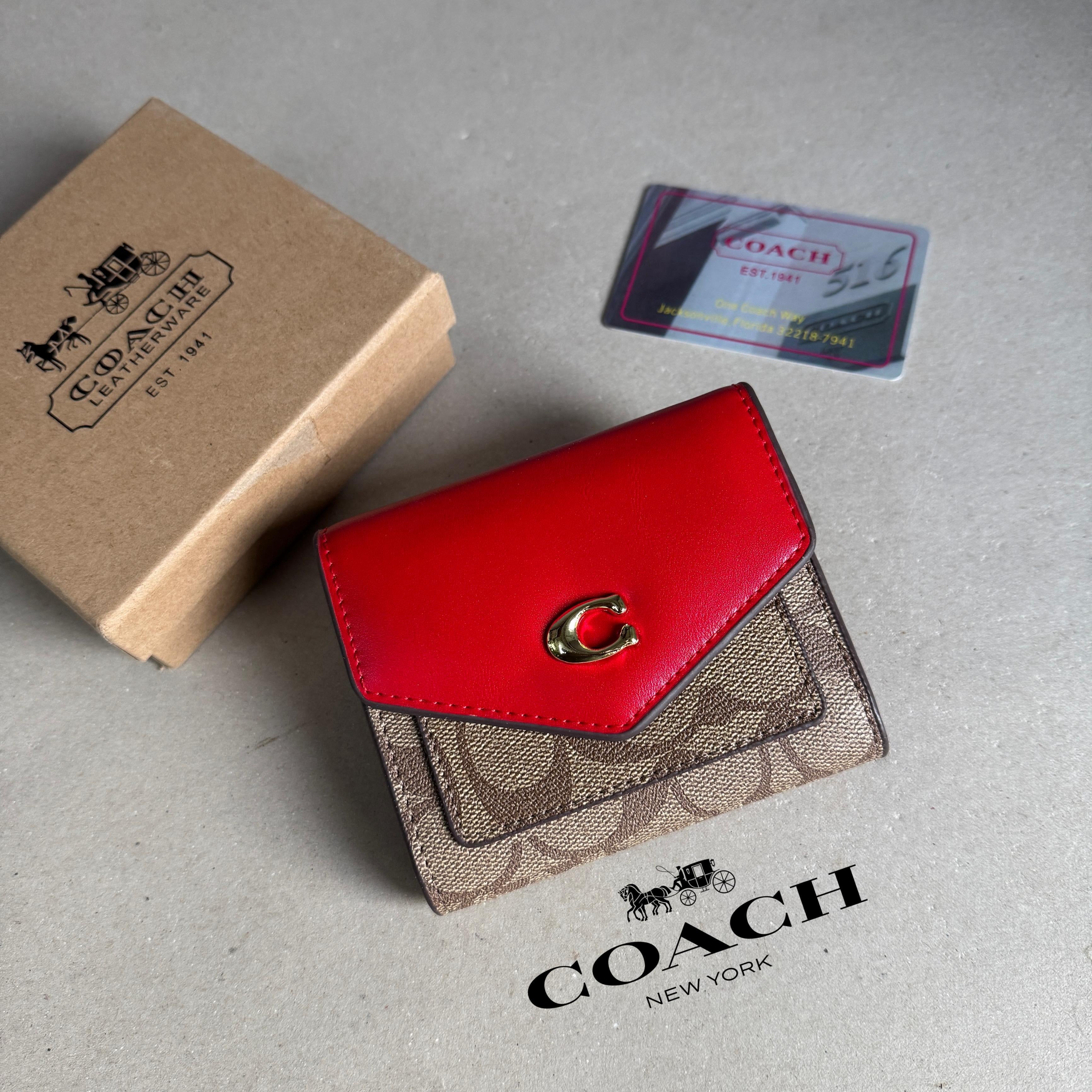 Coach Trifold Mini Wallet