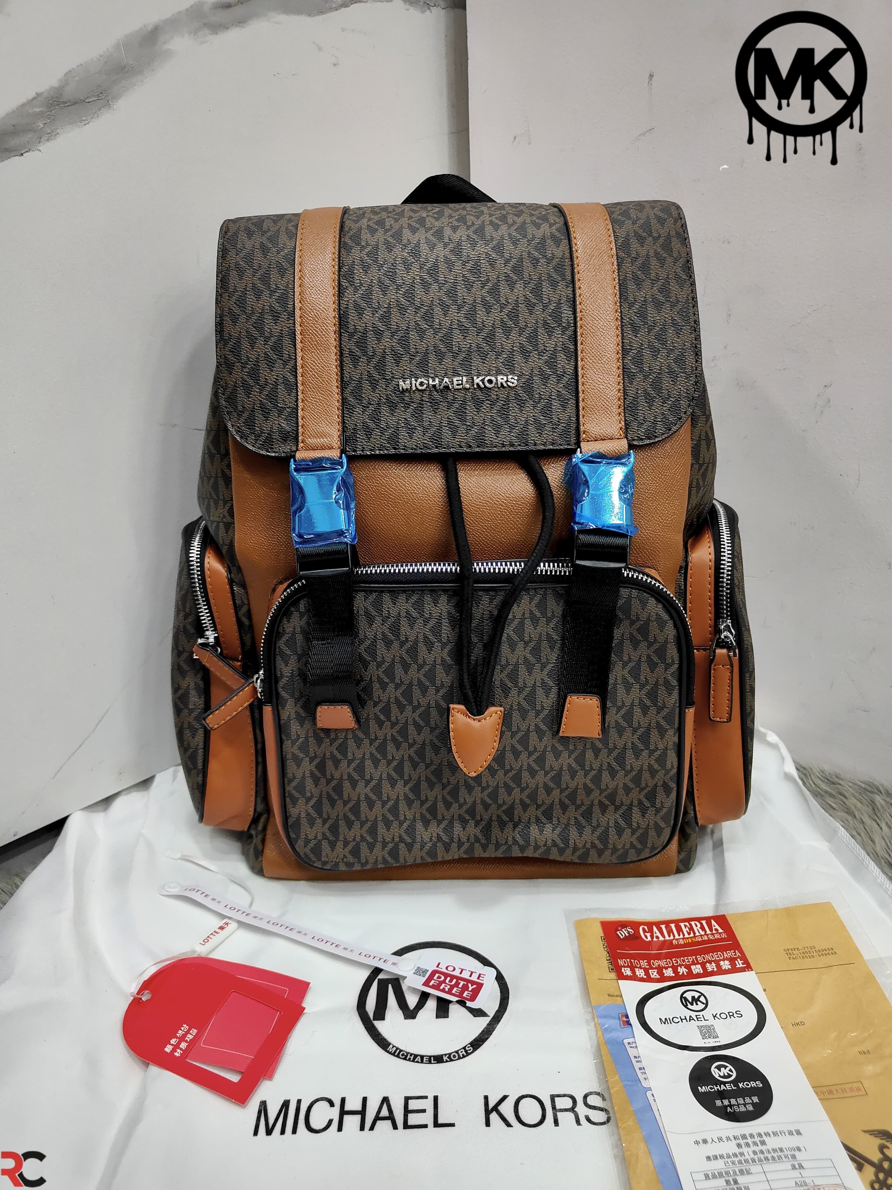 Michael Kors Cooper Logo Signature Canvas Backpack